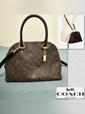 Coach Katy Dome Satchel Signature Canvas